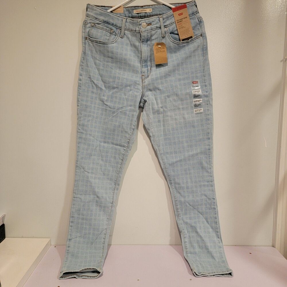 Levi's 721 Jeans Women's Size 14 Medium 32X30 High-Rise Skinny Slim Denim New